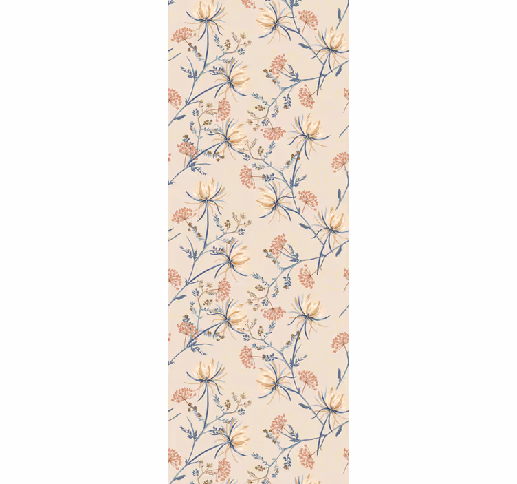 Retro roller blind paradise row - TenStickers