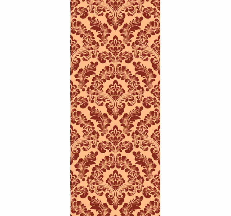 Retro roller blind flock print design - TenStickers