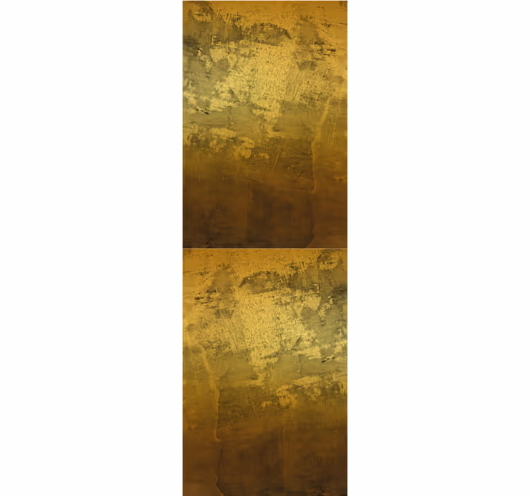 Retro roller blind in golden tangled pattern - TenStickers