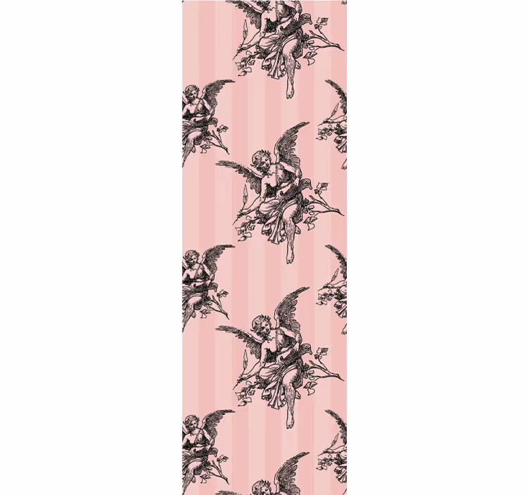 Retro roller blind toile de jouy pattern design - TenStickers