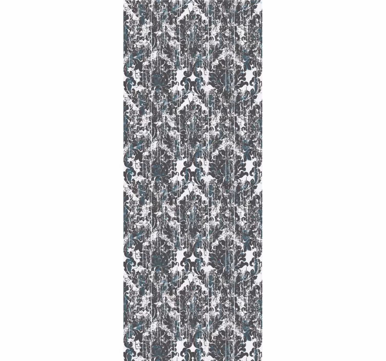 Retro roller blind in small grey pattern - TenStickers