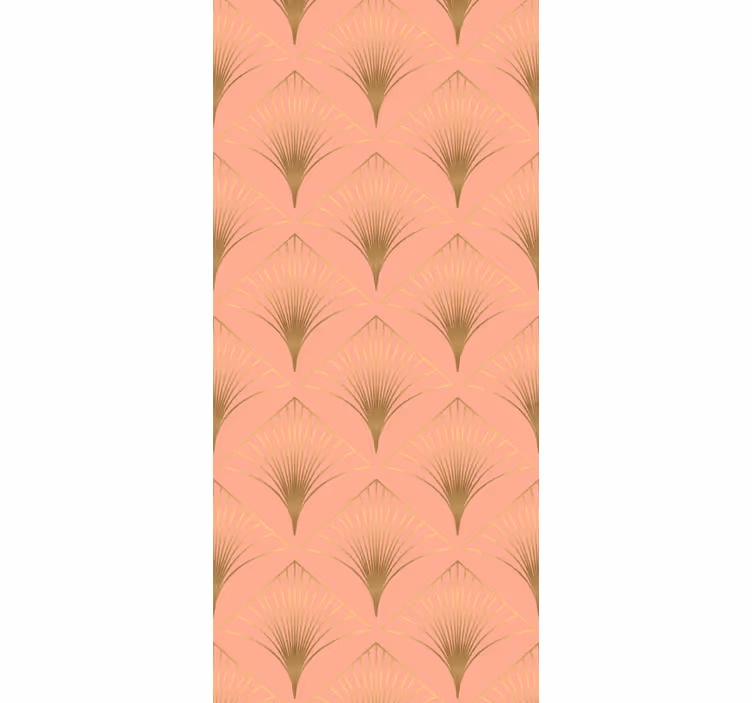 Retro roller blind with golden arrowhead pattern - TenStickers