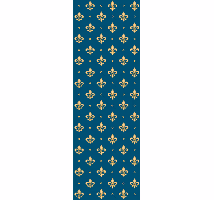 Retro roller blind fleur-de-lis antique baroque design - TenStickers