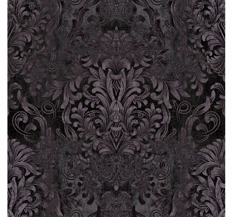 Retro roller blind in dark tones - TenStickers