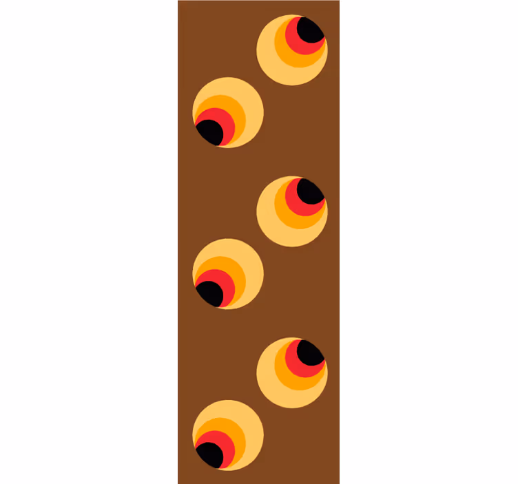 Retro roller blind with pop eyeballs design - TenStickers
