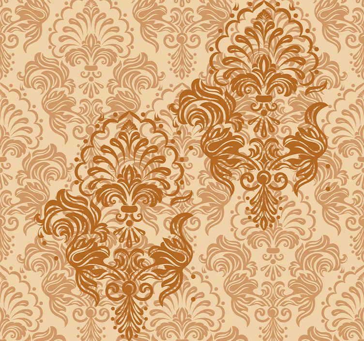 Retro roller blind in faded warm tones - TenStickers