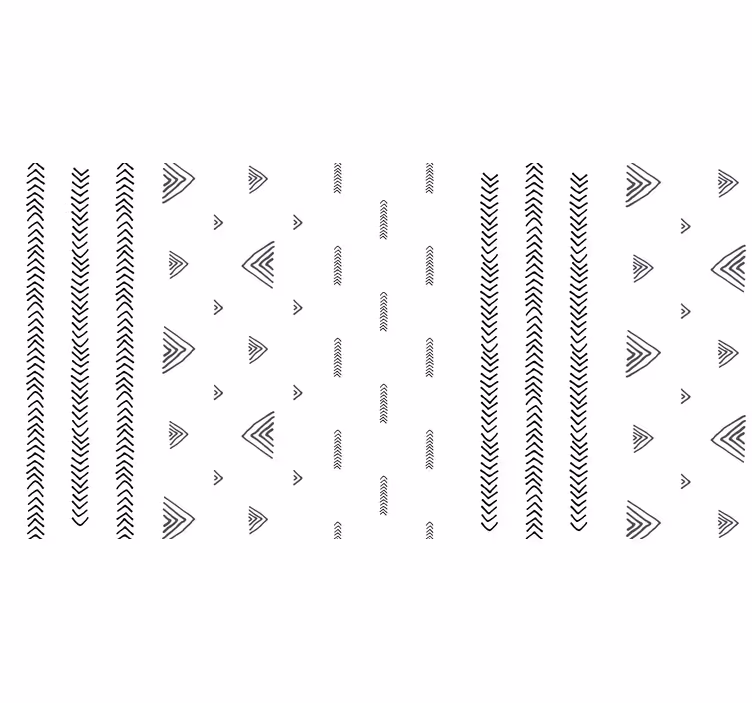 White window blind nordic black and white stripes - TenStickers