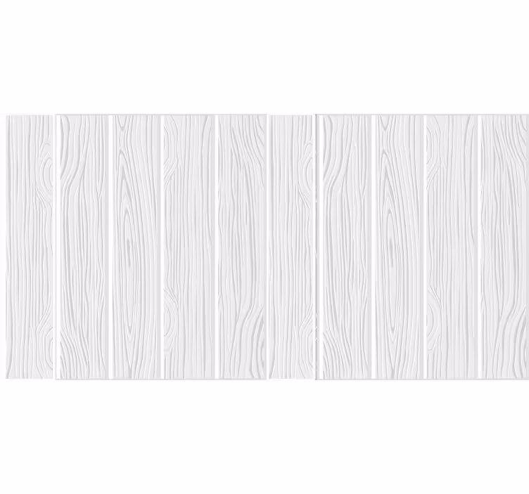 White window blind with wooden floor look - TenStickers