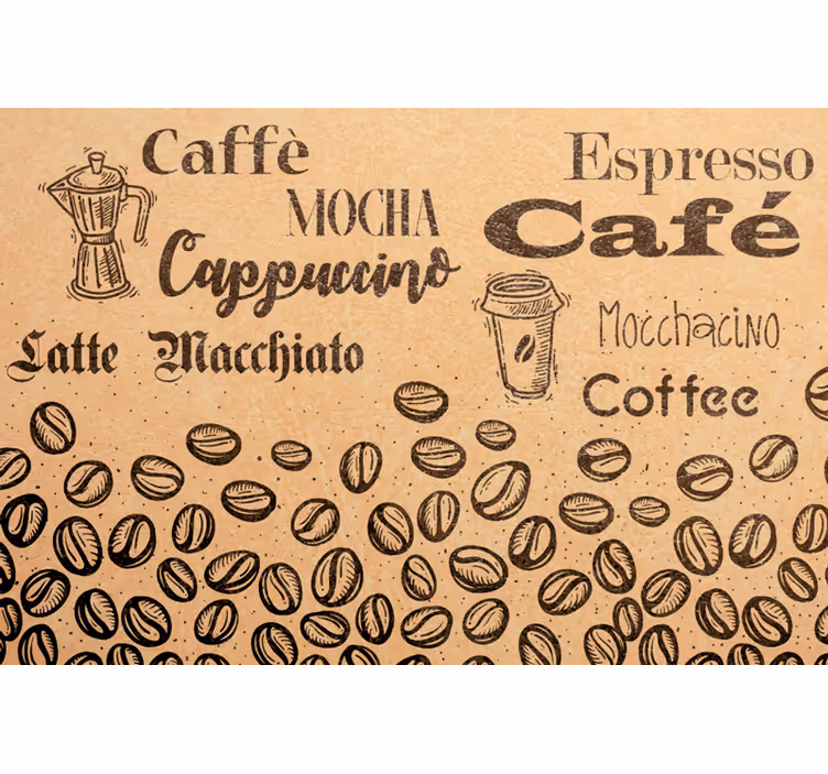 Blind beige adoring italian coffee - TenStickers