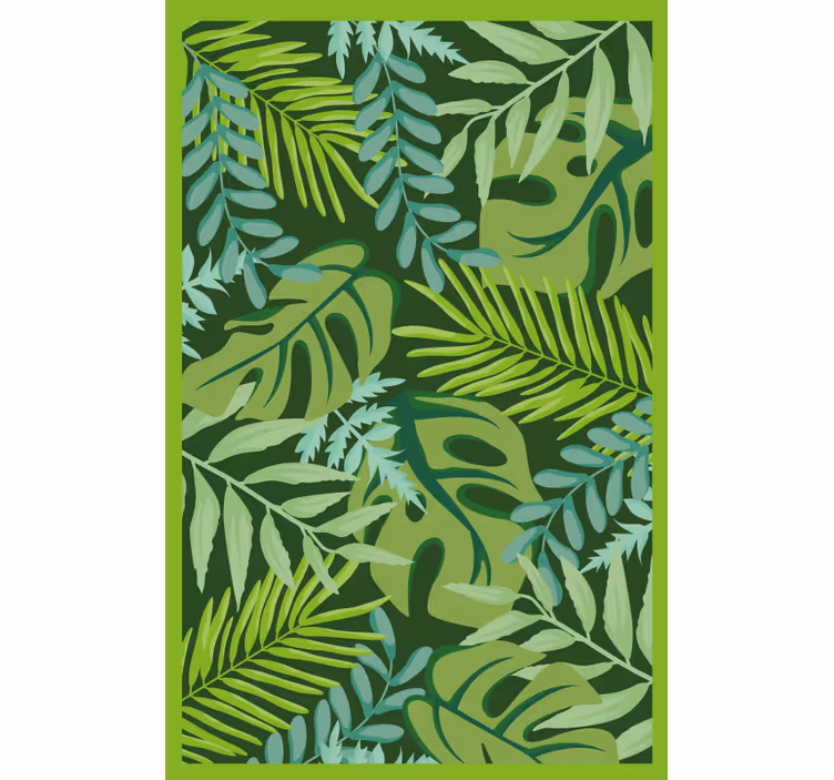 Blind bedroom jungle leaves design - TenStickers