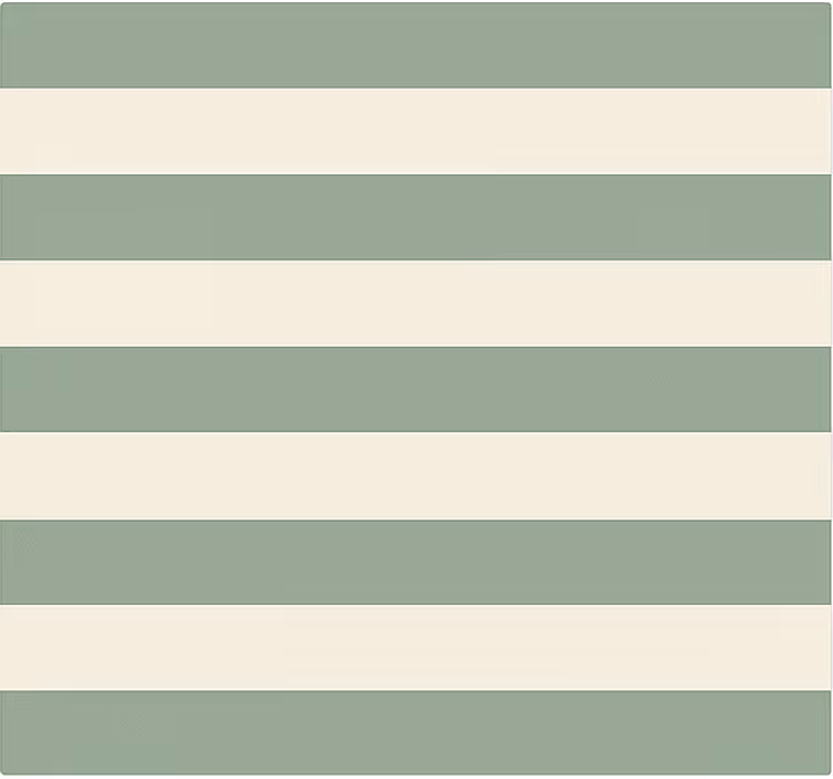 Blind bedroom with green striped design - TenStickers