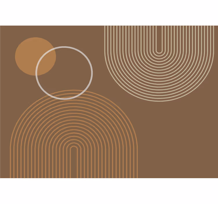 Blind beige warm geometric arches - TenStickers