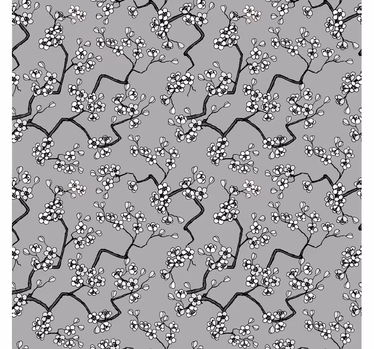Black branches Tree blind - TenStickers