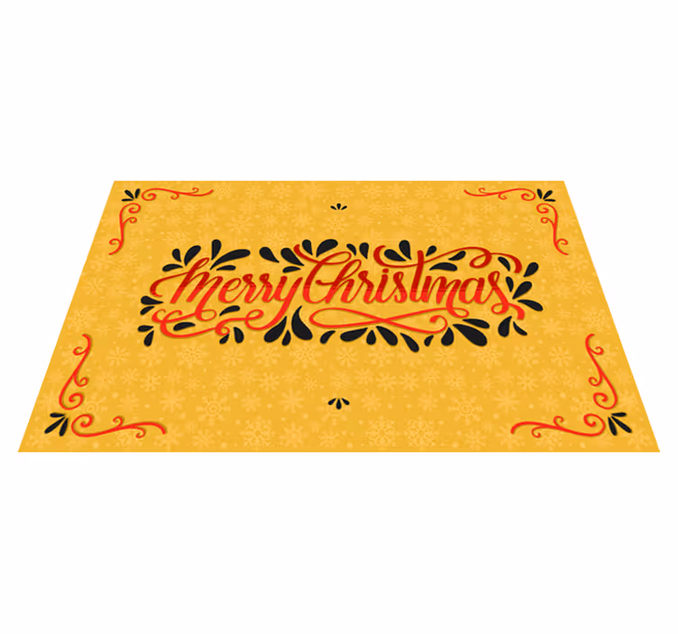 Christmas placemats festive holiday wishes - TenStickers