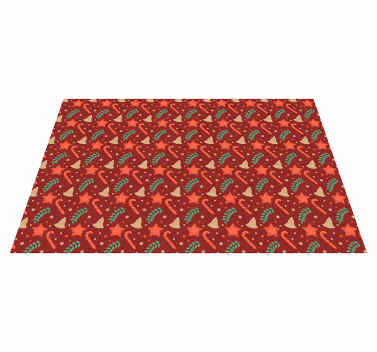 Christmas placemats with cheerful holiday design - TenStickers