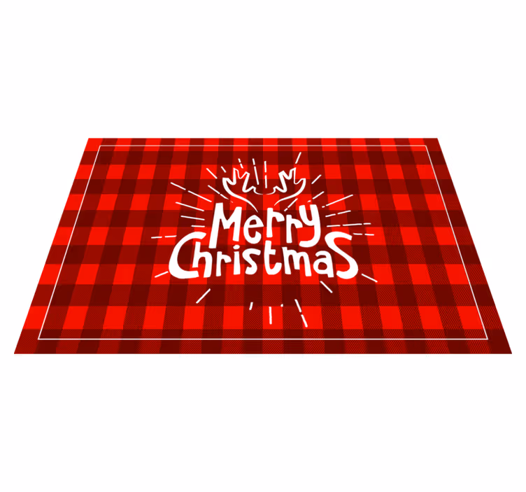 Christmas placemats with joyful christmas design - TenStickers