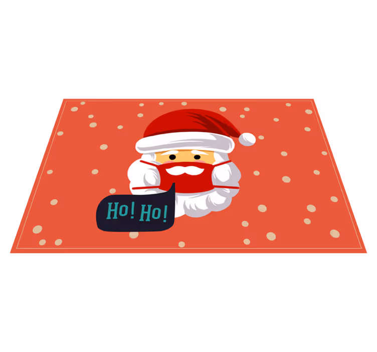 Christmas placemats with santa claus joy - TenStickers