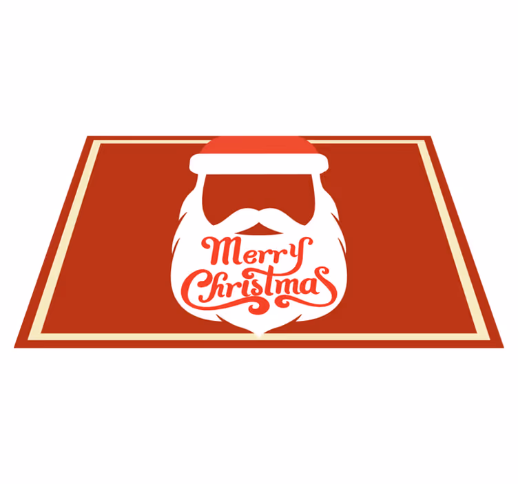 Christmas placemats with santa beard design - TenStickers