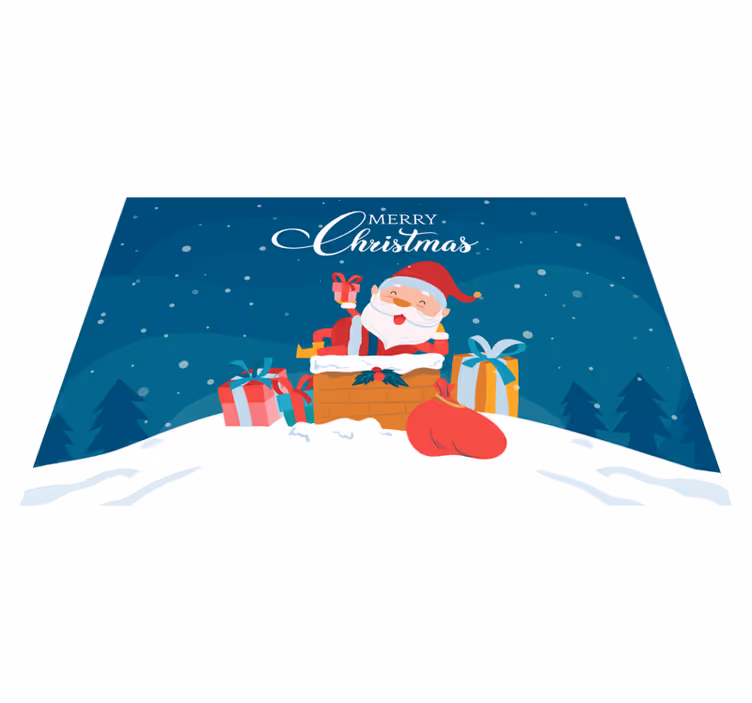 Christmas placemats for santa claus gifts - TenStickers