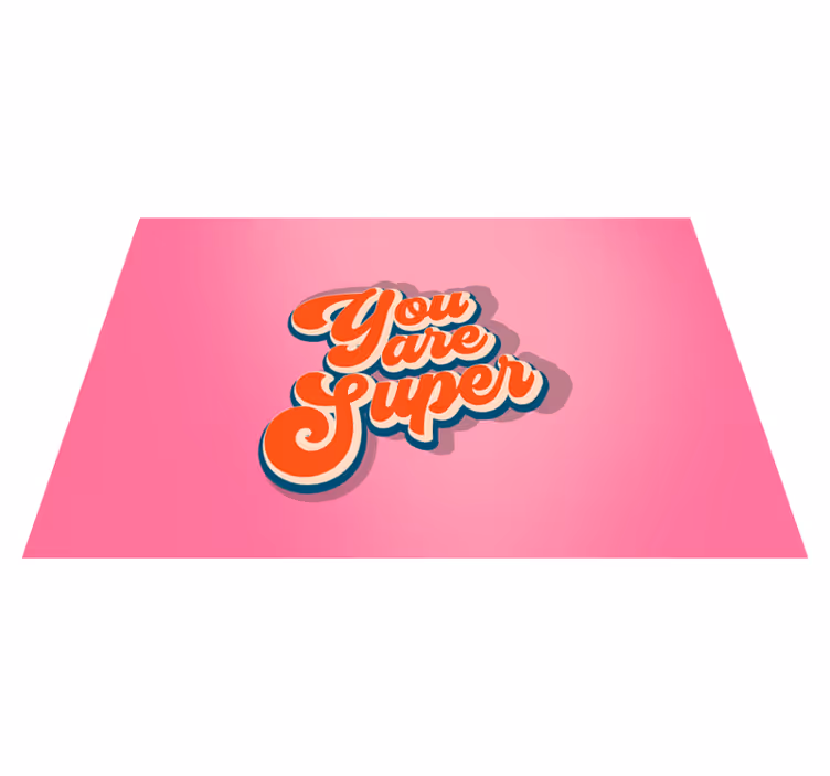 Quote placemats embrace your journey - TenStickers