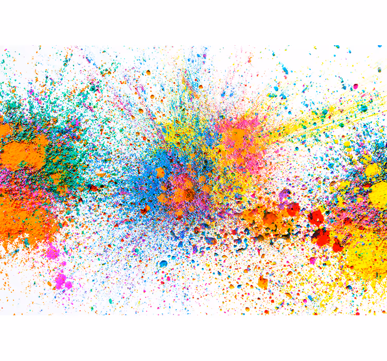 Vibrant Color Explosion abstract wall mural - TenStickers