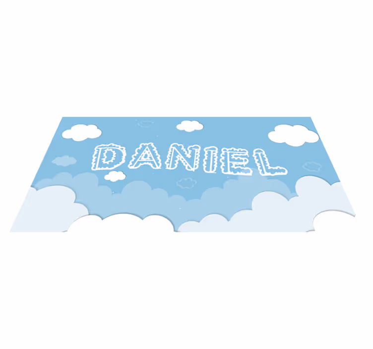 Cloudy Sky Personalization bedroom rug - TenStickers