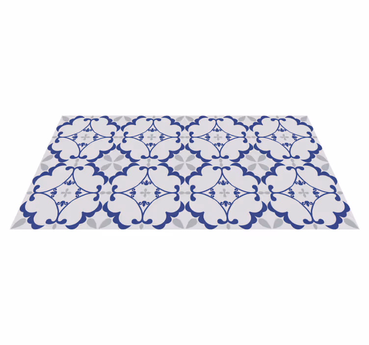Light vinyl rug mosaic floor tiles - TenStickers