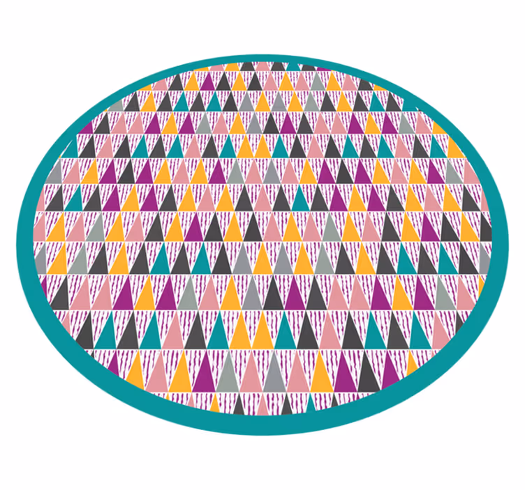 Scandinavian intense colors nordic vinyl rug - TenStickers
