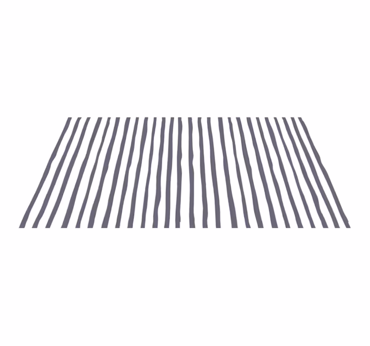 Light Grey Striped nordic vinyl rug - TenStickers