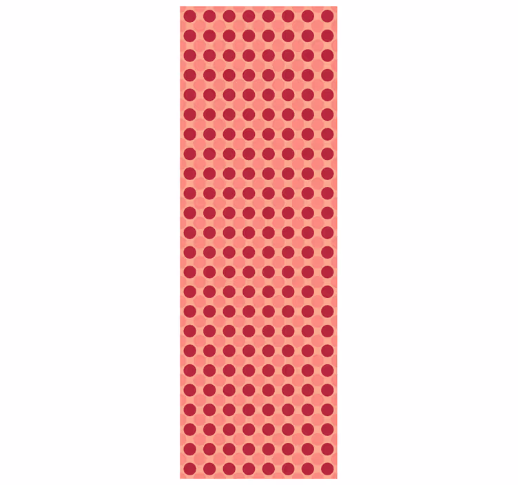 Retro circular geometry polka dots wallpaper - TenStickers