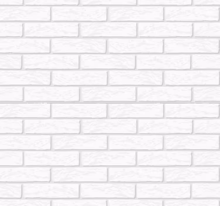 White Stain Brick Wallpaper - TenStickers