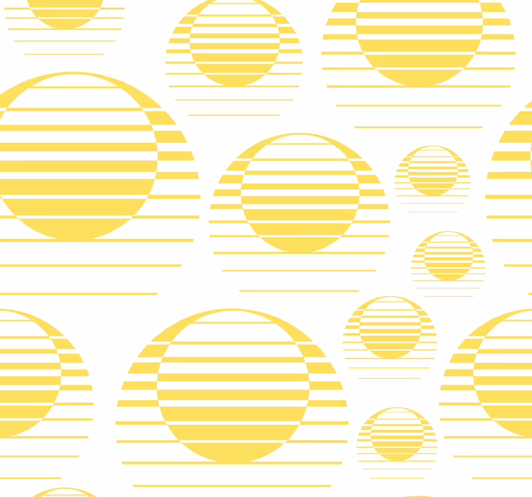 Geometric Circles Pattern wallpaper geometric - TenStickers