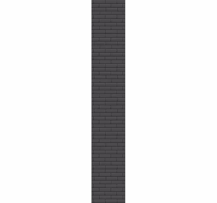 Black elegant texture bricks wallpaper - TenStickers