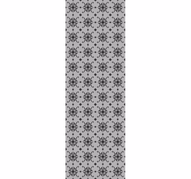 Moroccan grey pattern Textured Wallpaper - TenStickers