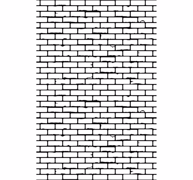Simulated Brickwork bricks wallpaper - TenStickers