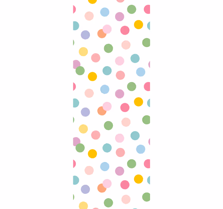 Playful Dot Pattern polka dots wallpaper - TenStickers