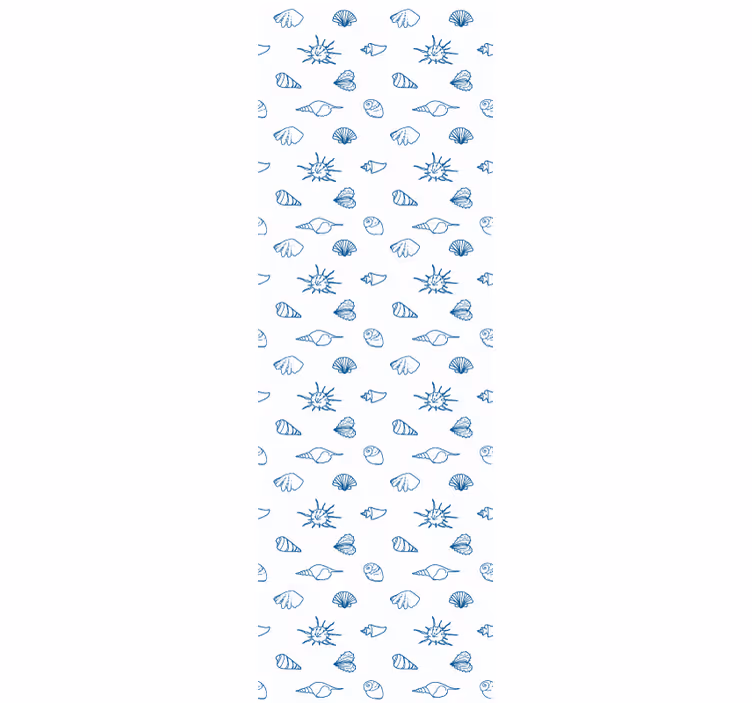 Nautical Sketch Motif fishes wallpaper - TenStickers