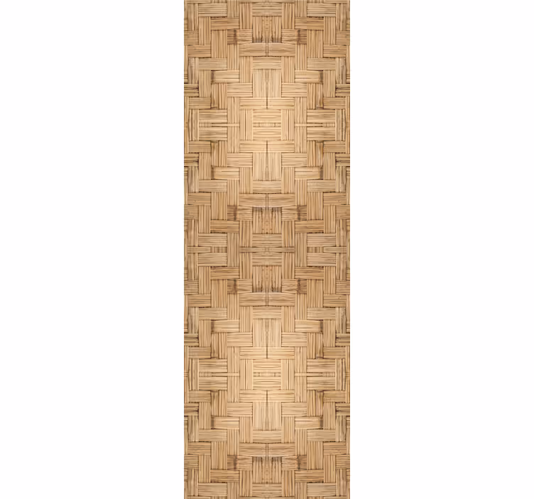 Basket Weave Pattern wood effect wallpaper - TenStickers