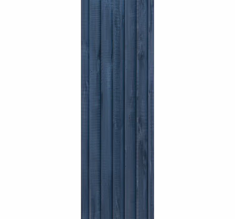 Textured blue panels wood effect wallpaper - TenStickers