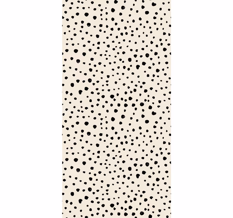 Black Dot Pattern polka dots wallpaper - TenStickers