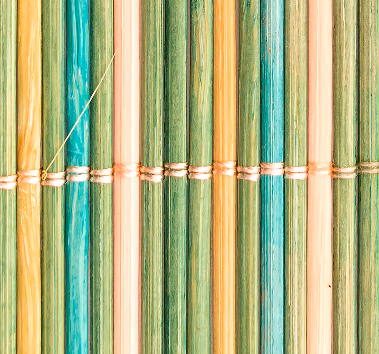 Bamboo Textured Surface wood effect wallpaper - TenStickers