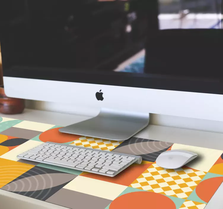 Colorful geometric shapes mouse pad patterns - TenStickers
