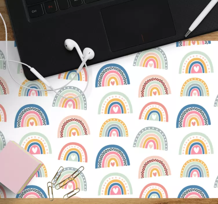 Colorful Rainbow Arches mouse pad pattern - TenStickers