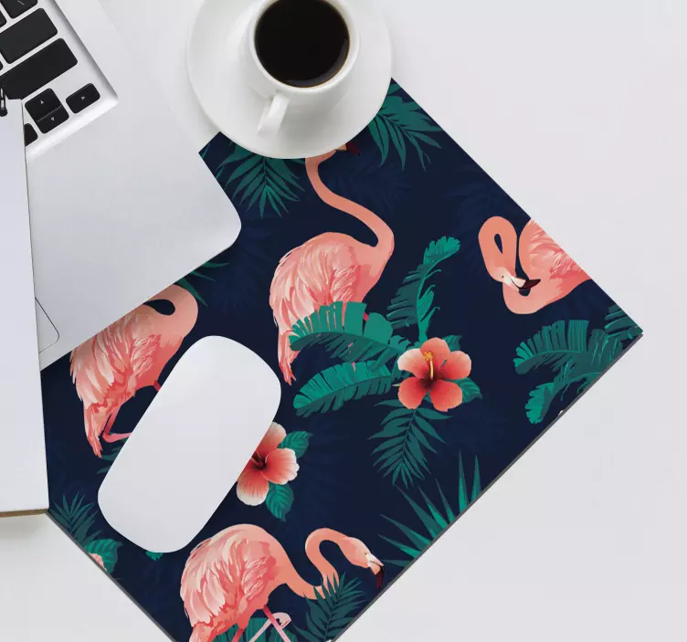 Flamingos mouse pad patterns - TenStickers