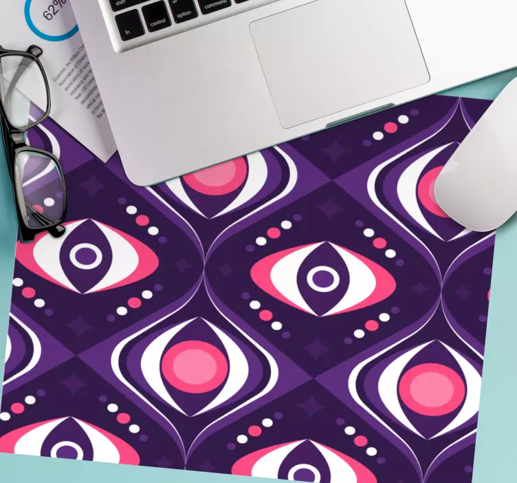 Geometric Eye Motif mouse pad pattern - TenStickers