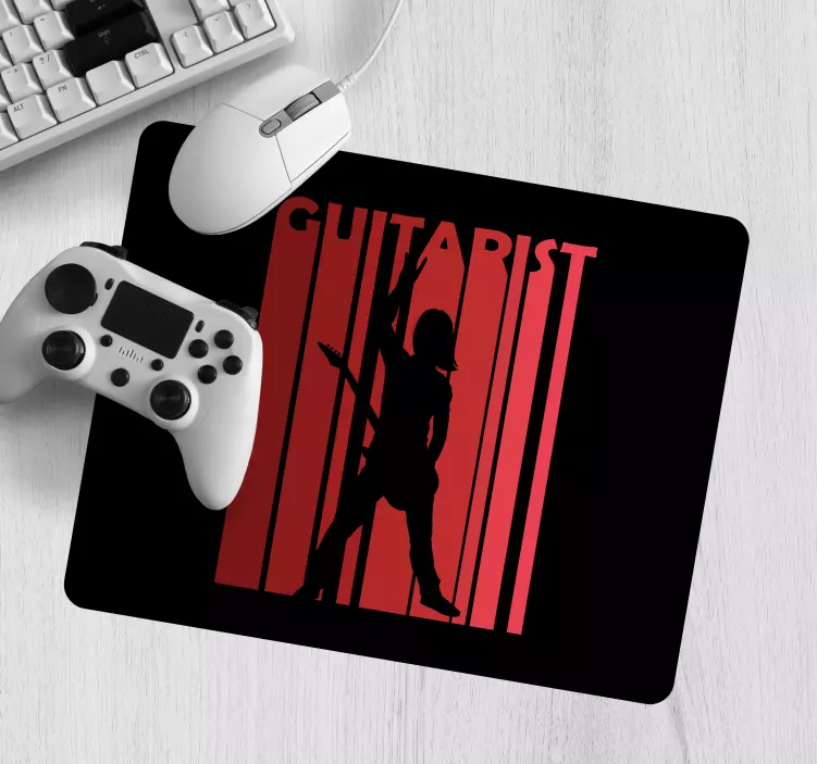 Silhouette of Musician mouse pad - TenStickers