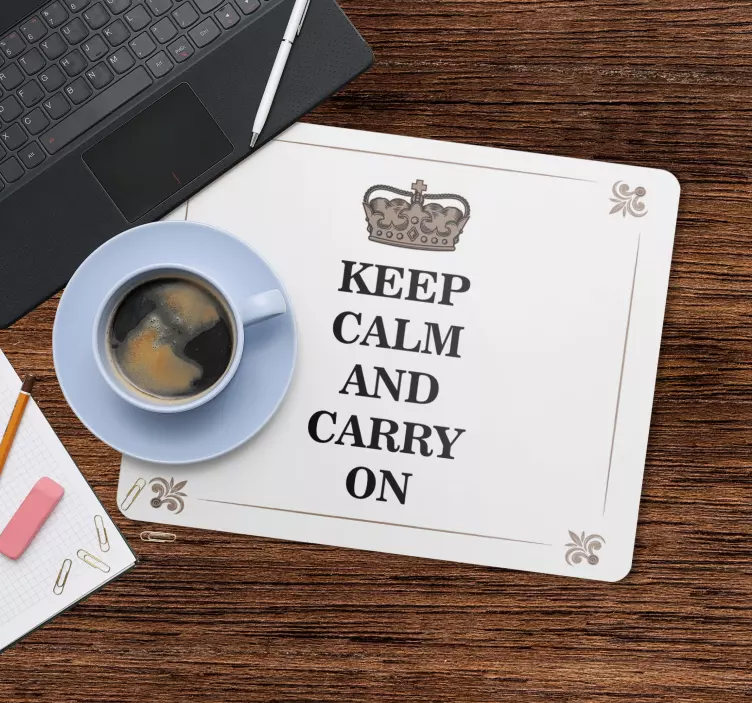 "Stay Calm and Make It Your Own" personalised mouse mat - TenStickers