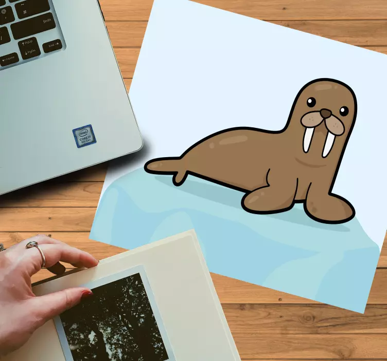 Walrus Illustration original mouse pad - TenStickers