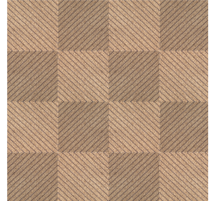 Jute squares motif living room blind - TenStickers