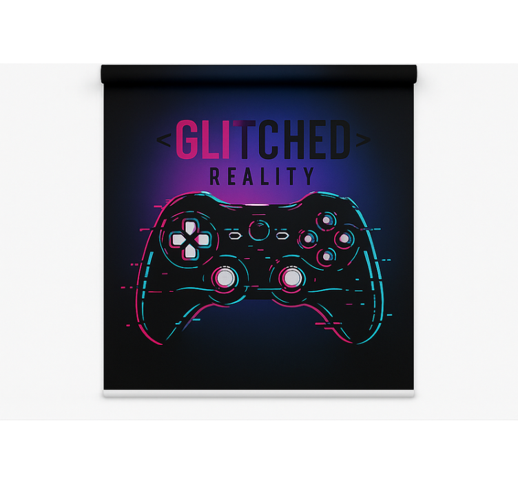 Glitched reality controller blind geek - TenStickers